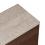 Nordure Ligne 160 - Travertino, Milano Walnut